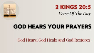 Verse Of The Day  | 2 Kings 20:5 | God Hears Your Prayers | February 22, 2025