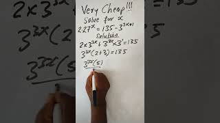#maths #short @mathvide #algebraic exponential equation