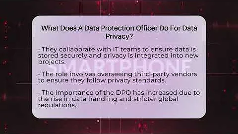 What Does A Data Protection Officer Do For Data Privacy? - Talking Tech Trends