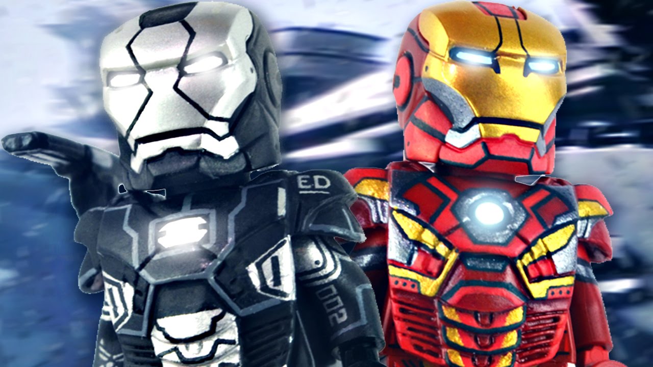 Lego Age Of Ultron War Machine Mark Ii Iron Man Mark 45 Showcase