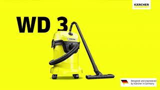 WET AND DRY VACUUM CLEANER WD 3 V-15/4/20 - YouTube