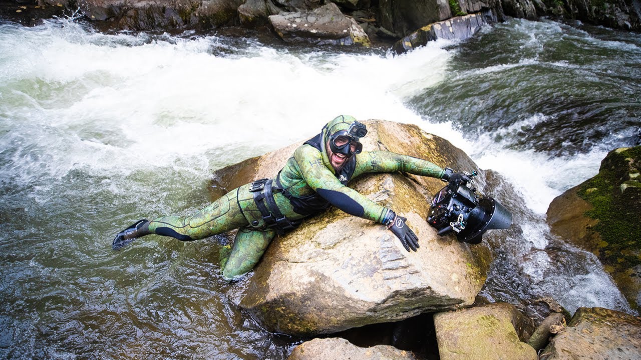 MICRO Treasure Hunting BELOW Deep Waterfalls!! (WARNING DANGER) 