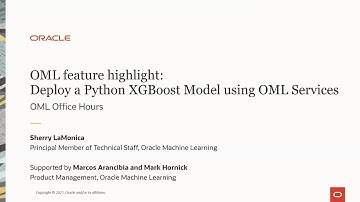 OML feature highlight: Deploy an XGBoost Model using OML Services