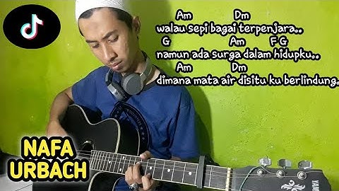 (TUTORIAL GITAR) NAFA URBACH-HATIKU BAGAI TERPENJARA|VIRAL TIKTOKS|Lyrik dan kunci gitar mudah