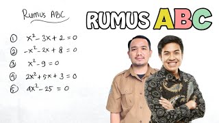 RUMUS ABC PERSAMAAN KUADRAT‼️ADA FOTO JEROME