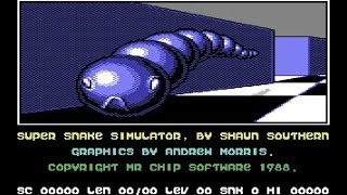 Super Snake Simulator Review for the Commodore 64 by John Gage