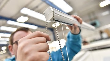 How to change the control side on a Roman blind headrail.