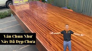 Ra Mắt Chiếu Ngựa Gỗ Cẩm Hồng Chọn Vân Chun dài 3m43 X1m25 (1 Tấm) Đẳng Cấp Nhất Thế Giới Đồ Gỗ