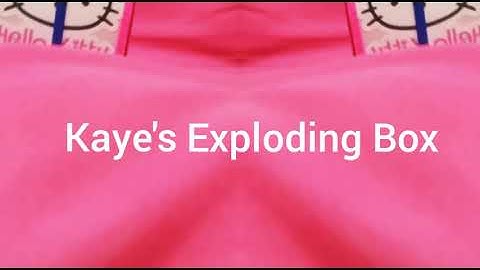 Hello Kitty Design Exploding Box