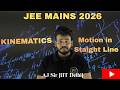 JEE Mains 2026 PYQs | Motion in Straight Line | Physics Me _ AJ Sir [IIT Delhi]