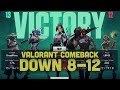 How to mount a comeback in Valorant?? DOWN 8-12 AND WE WON!! #valorant #valorantclips #valorantlive