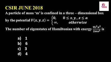 11. Degeneracy I 3D Box I Quantum Mechanics I JL PHYSICS I DL PHYSICS I CSIR I Dr. Nagaraju Pendam