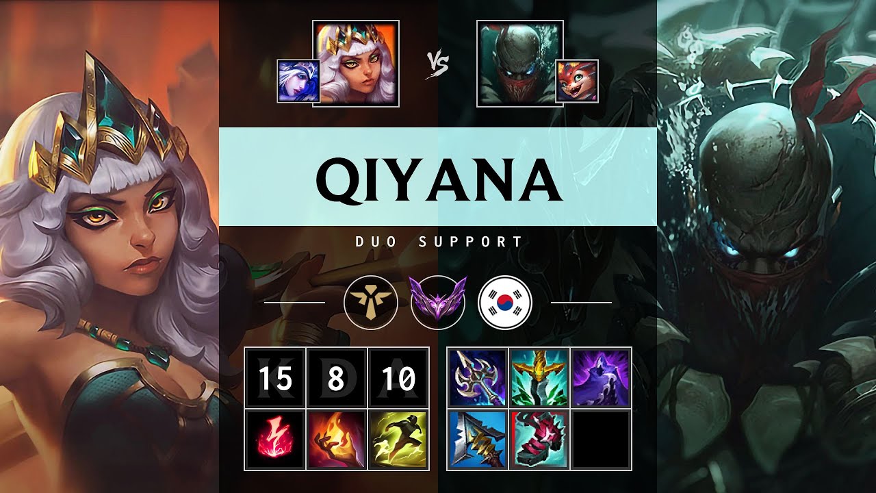 Qiyana Support vs Pyke - KR Master Patch 25.20