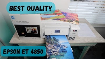 Print Quality Test Epson Et 4850 [AMAZING QUALITY!]