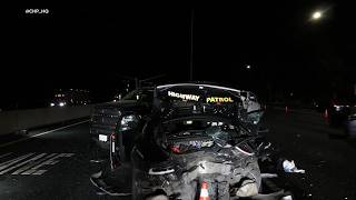 Driver asleep as Tesla in self-driving mode plows into scene of crash on I-80