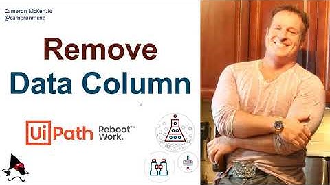 UiPath Remove Data Column Example