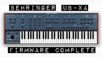 Behringer UB-XA, Firmware Complete
