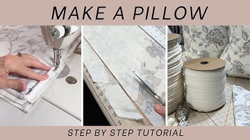 How to Make a Pillow with Self Welt on the Bias - Tutorial