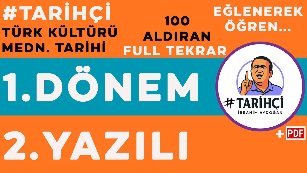 Türk Kültürü ve Medeniyeti Tarihi 1.Dönem 2.Yazılı - Full Tekrar - 2025 -2026