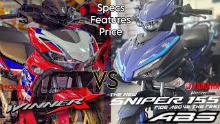 2024 Yamaha Sniper 155 R - ABS VS Honda Winner X 150 Anu mas Pipiliin mo? Features, Specs & Price