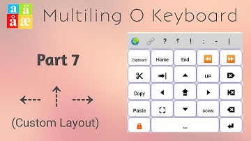 07 Custom  ⇠⇡⇢️Layout | Multiling O keyboard