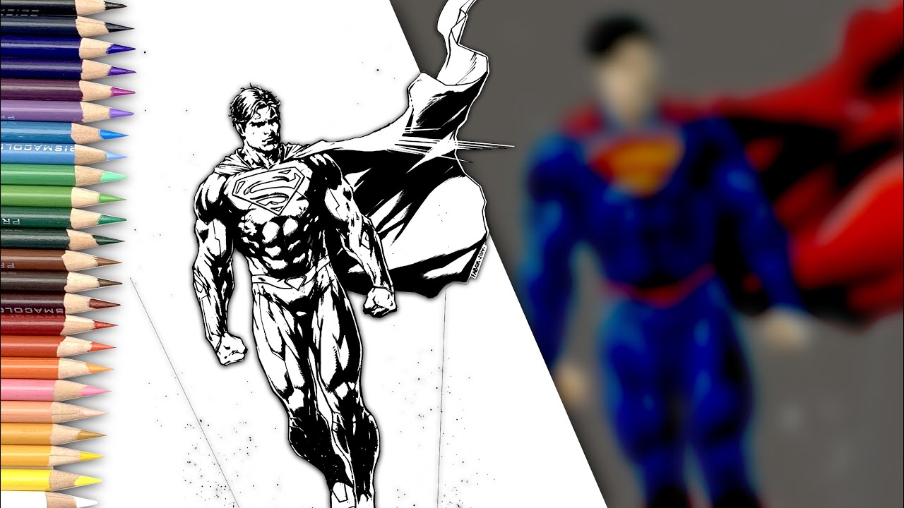 The Amazing SUPERMAN Coloring Page | Classic Superman Coloring Page [NCS Release]