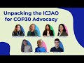 Unpacking the ICJAO for COP30 Advocacy