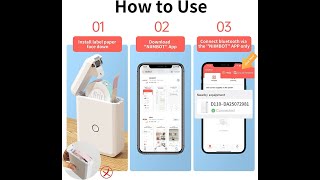 How to use Niimbot D110: introduction, setup, and pair to mobile phone | KitchenShop