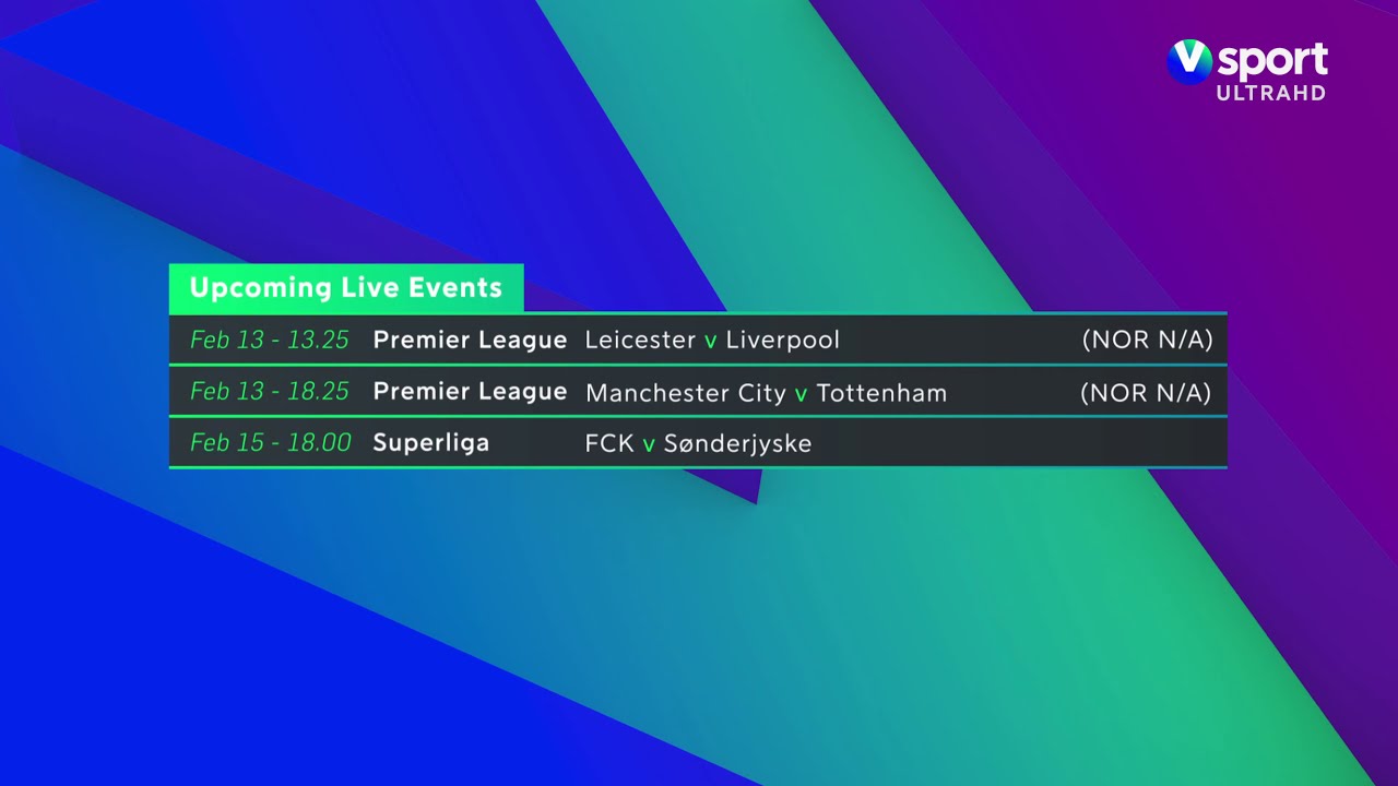 4K] V Sport (Viasat) Ultra HD (Denmark) - Upcoming Live Events - YouTube