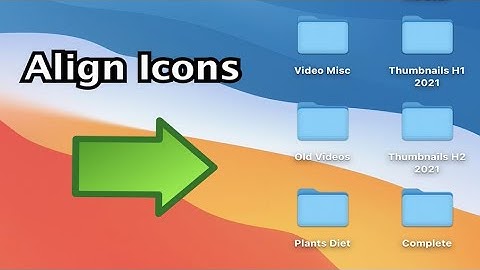 MacBook How to Cleanly Align Folders and Icons on Desktop