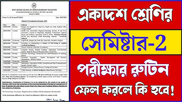 Class 11 Second Semester Exam Routine 2025 || Class 11 2nd Semester Exam Date || The Open Study