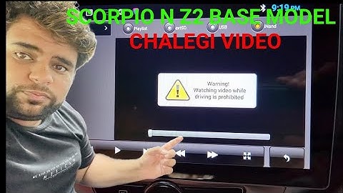 #shorts SCORPIO N M BHI CHALEGI VIDEO SCORPIO N Z2 BASE MODEL ANDROID SCREEN PLAY VIDEO 2023