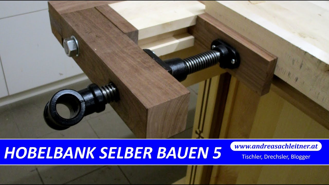 The modern workbench - installation of the front vise - German pressure  board - part 5 