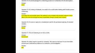FREE AND STUDY GAMES ABOUT - CREMATION SERVICESEXAM QUESTIONSActual Qs and Ans Expert