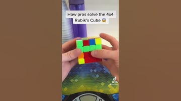 How Pros solve the 4x4 Rubik’s Cube 😱 #shorts