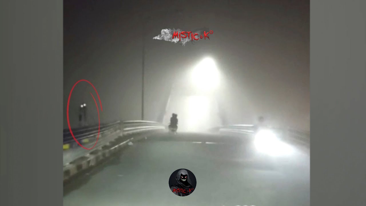 Real Ghost Videos. Female phantom on the roadside