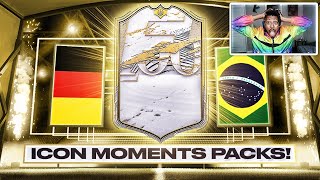 OMG INSANE BRAZIL/GERMAN/SPANISH ICON MOMENTS SBC PACK!! FIFA 21 Ultimate Team