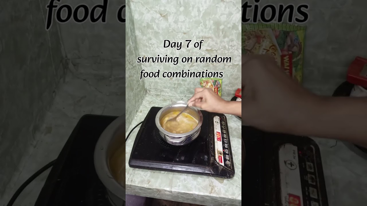 Day 7: Khoya Makhana Sabzi + Wai Wai?! 😭 Somehow It Worked! #foodseries #foodexperiment #explorar