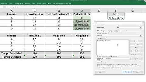 Como usar o Solver no Excel - Exemplo de Mix de Produção