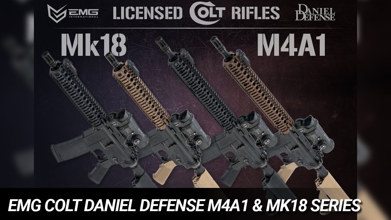 Emg Colt Licensed M4 Sopmod Block 2 Airsoft Aeg Rifle With Daniel