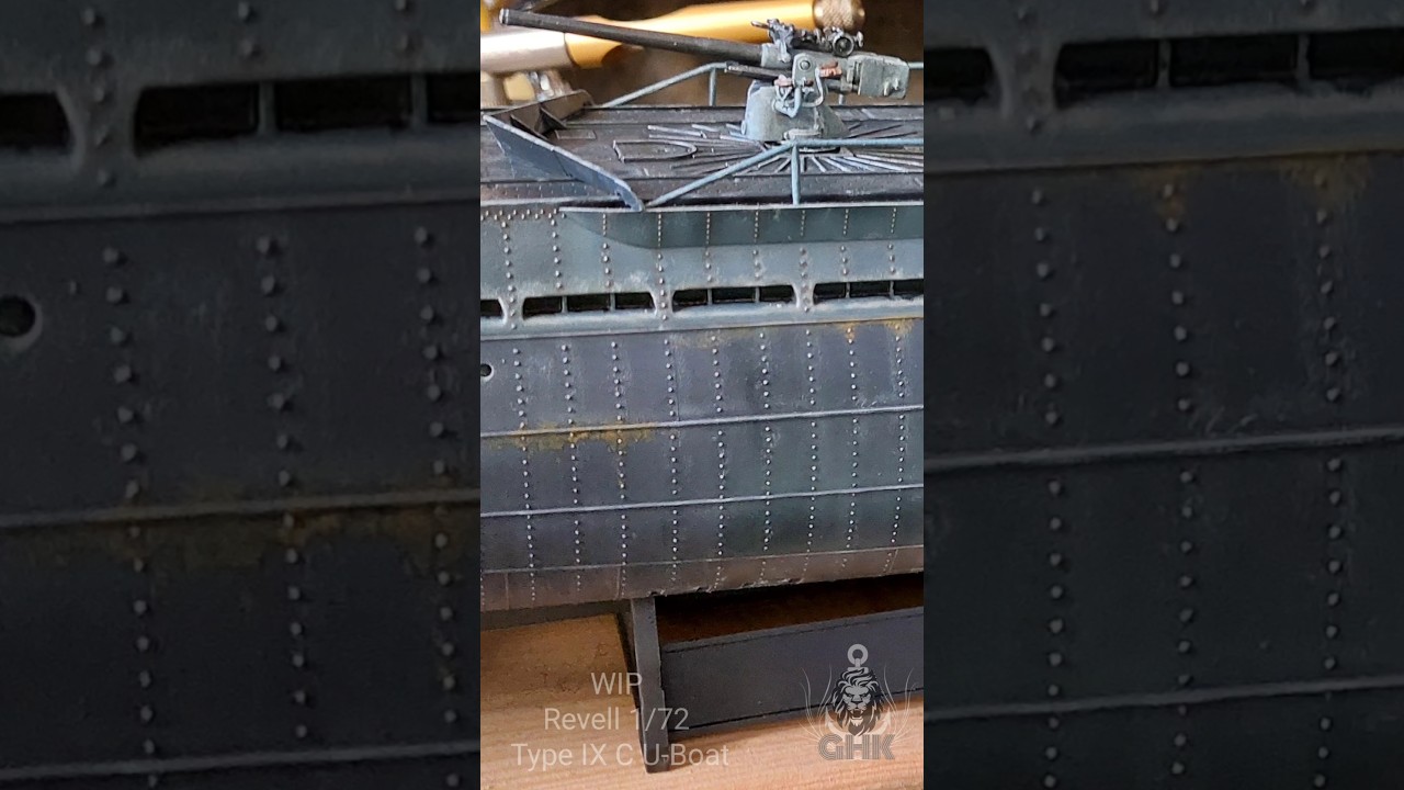 WIP Revell 1/72 Type IX C U-Boat