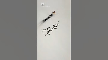 Eagle 🦅 Signature | Abeeha Signature Style | Signature Design | Signature Ideas #signature #shorts