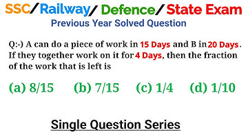 A can do a piece of work in 15 days and B in 20 days. If they together work on it for 4 days, then