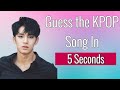 Guess the KPOP song in 5 Seconds KPOP Game #2 •{Boy Group Edition}•