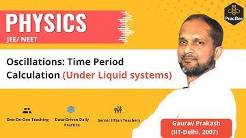 Oscillations: Under Liquid systems by Gaurav Prakash (IIT Delhi),Grade 11JEE/NEET Physics