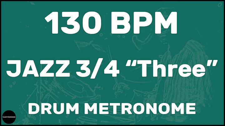 Jazz 3/4 "Three" | Drum Metronome Loop | 130 BPM