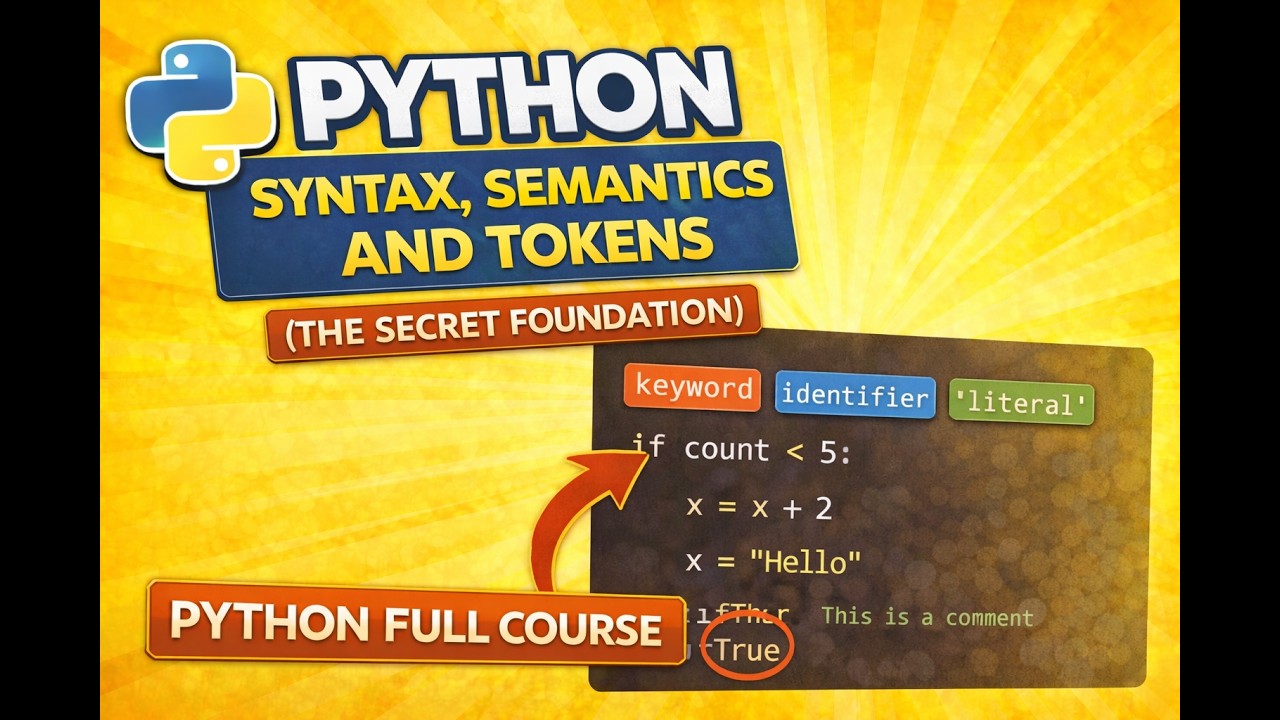 Python syntax, Semantics and Tokens. (The Secret Foundation) - YouTube