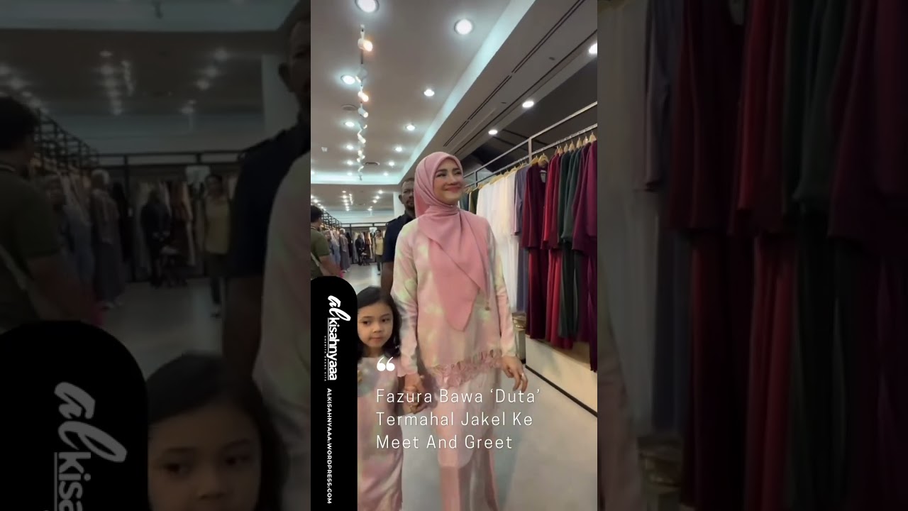Fazura dan Fatima kena serbu dekat Jakel Mall 