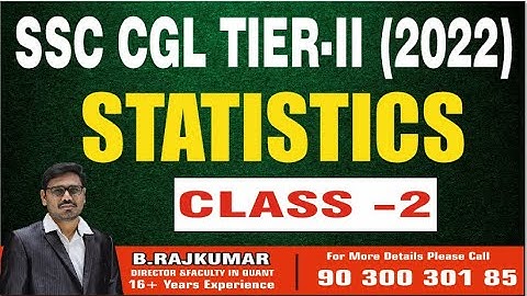 STATISTICS  CLASS - 2 | BY RAJ KUMAR SIR