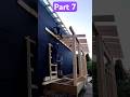 We fix the wind protection to the frame house. Installation of an extension to the main house